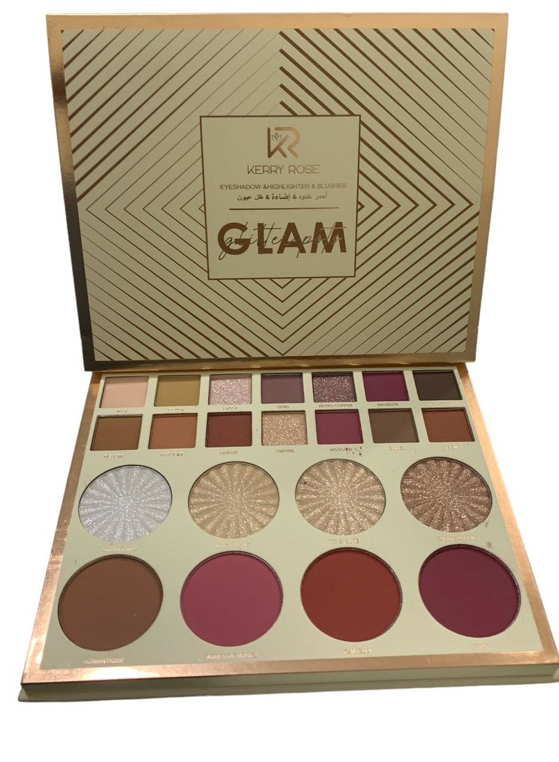 Kerry Rose Eyehadow Highlighter Blusher Glam