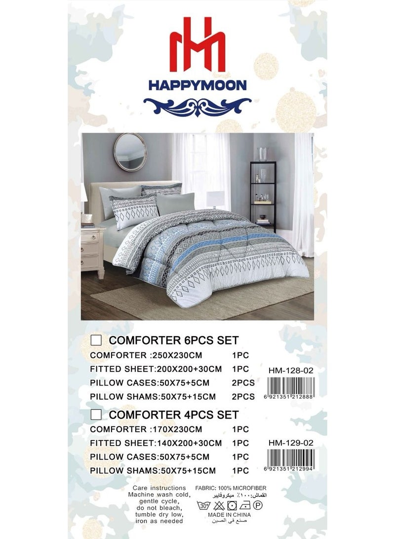 KING SIZE DOUBLE-SIDED COMFORTER SET MICROFIBER 100%