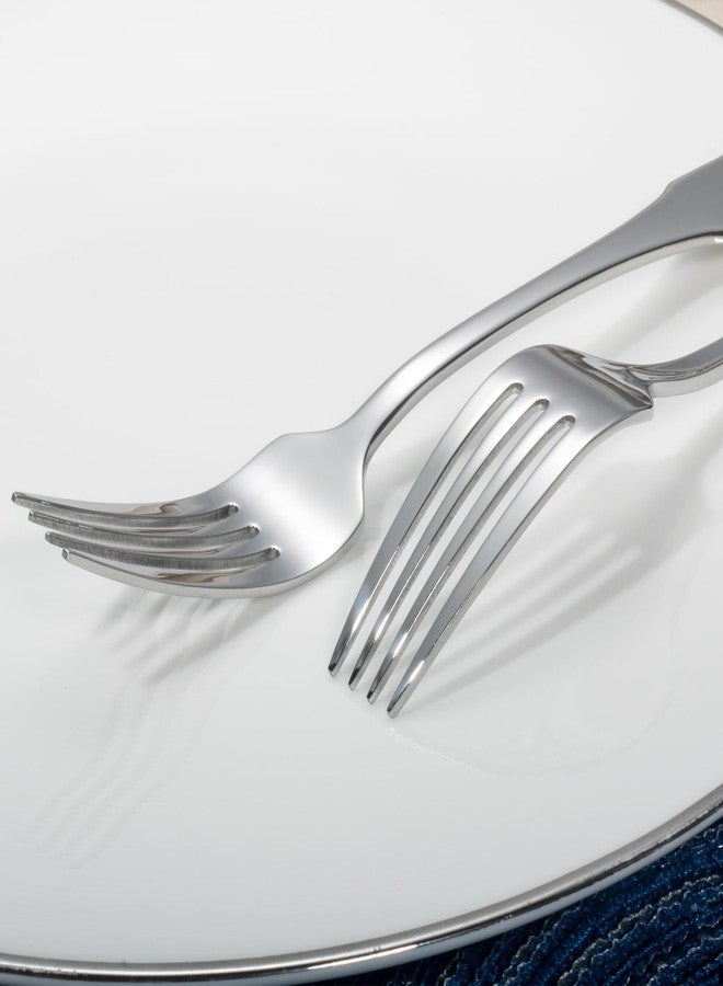 Alata Kate Dinner Forks, Set of 8, Stainless Steel Flatware, Mirror Polished Cutlery, Dishwasher Safe - Image 5