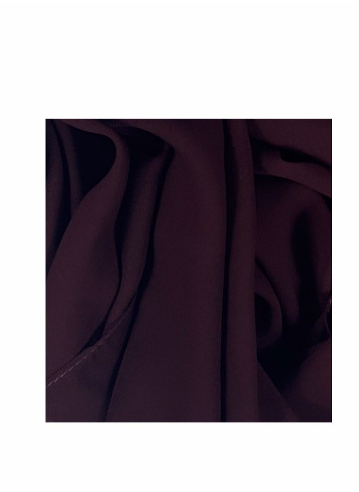 Perfectory PERFECTORY Women Lightweight Solid Chiffon Hijab Shawl Soft Premium Abaya Shawl Wrap Scarves, Long Bridal Hijab Scarf- Platinum Purple  - Image 2