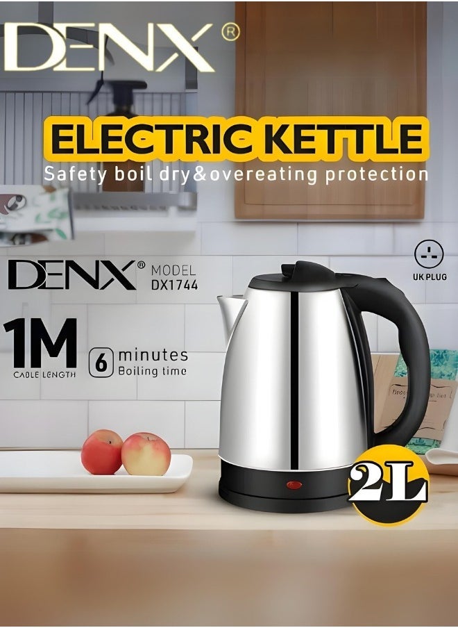 Denx Fast And Safe Electric Water Kettle With A Capacity Of 1.8 Liters - Image 5