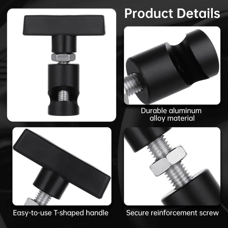 2 Pcs Aluminum Alloy Lift Support Clamps, Strut Retaining Clips for Car Hood, T-Handle Design for Easy Installation - Image 4