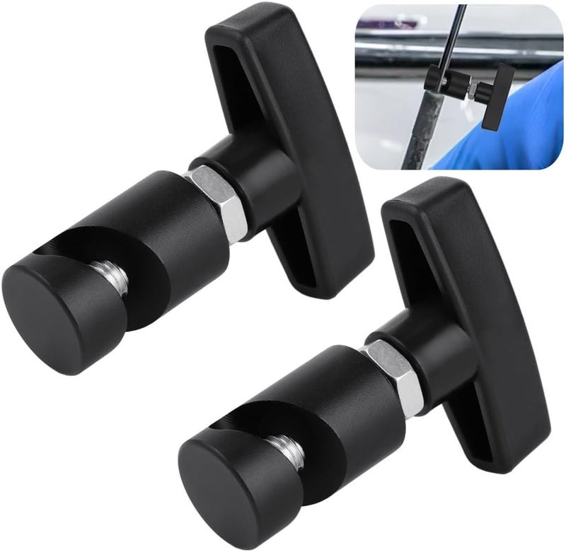 2 Pcs Aluminum Alloy Lift Support Clamps, Strut Retaining Clips for Car Hood, T-Handle Design for Easy Installation - Image 1