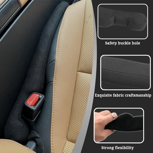 YLXGT Car Seat Gap Filler Universal for Car SUV Truck Accessories Seat Gap Blocker Fit Organizer Fill The Gap Between Seat and Console Stop Things from Dropping Pack of 2 Black - Image 5