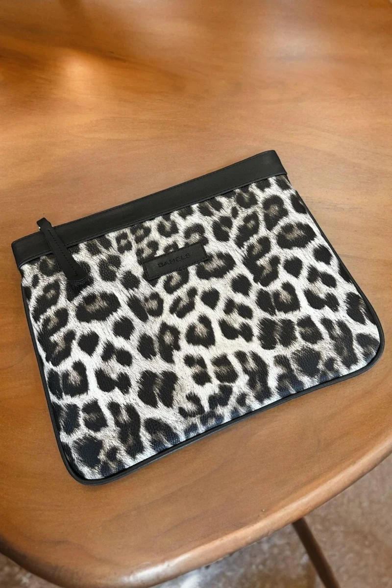 Bahels Black Leopard Special Design Women's Portfolio & Clutch Bag