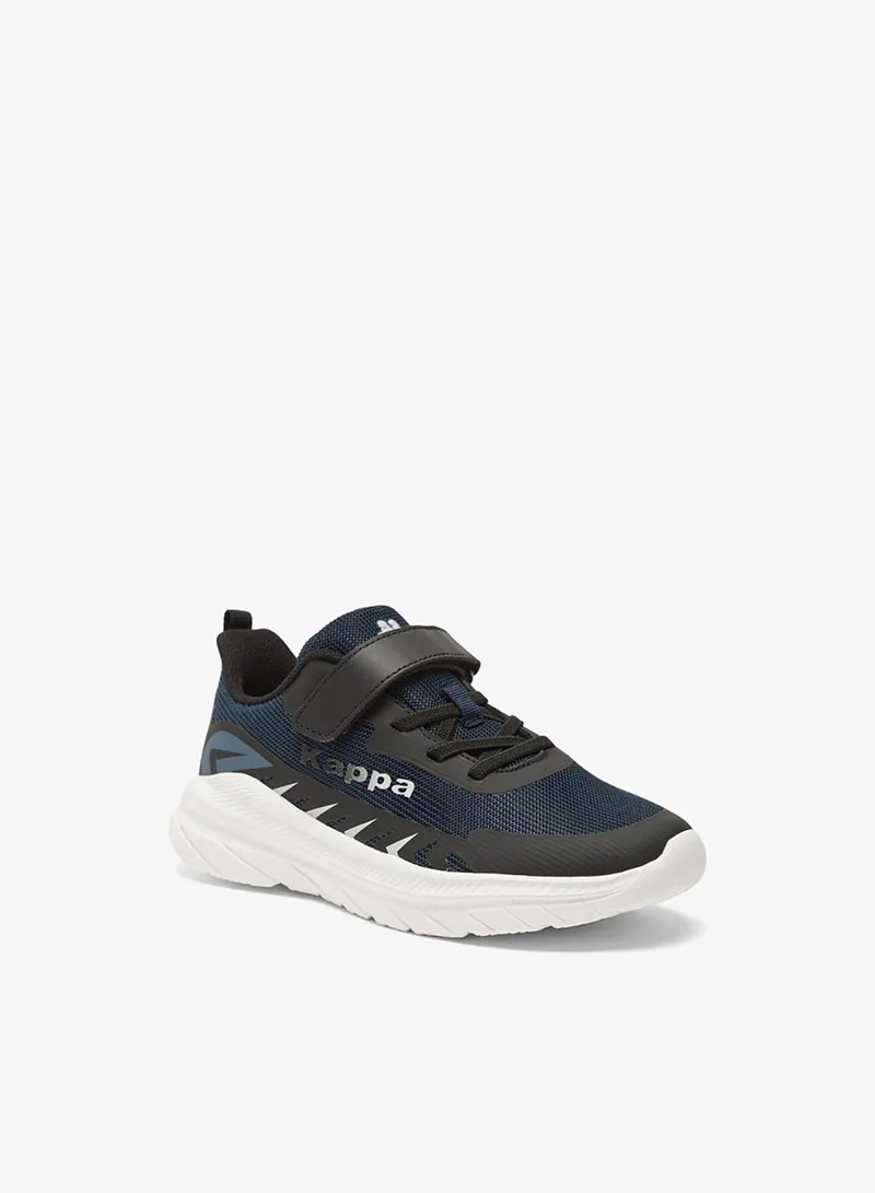 Kappa Boys' Mesh Sports Shoes with Hook and Loop Closure