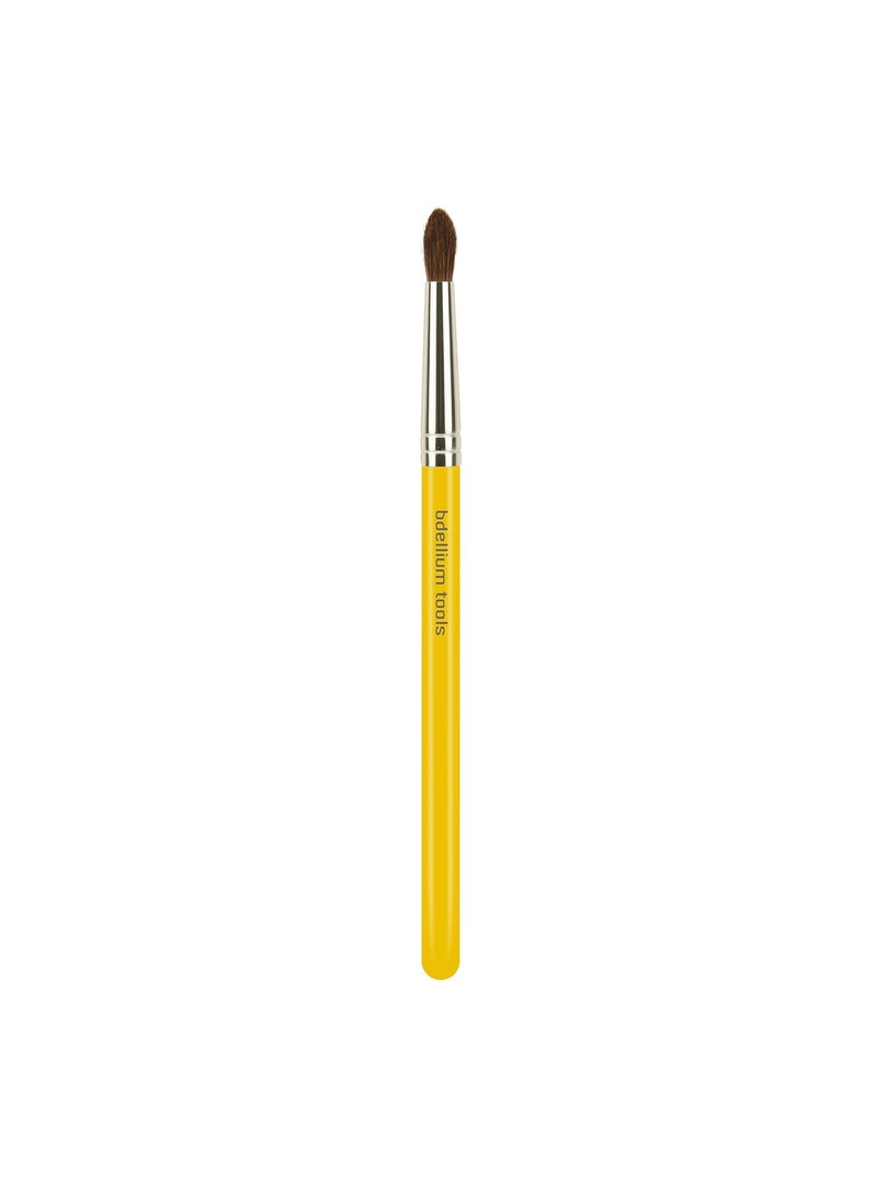 Bdellium Tools Bdellium Tools Professional Makeup Brush - Studio Series 783 Small Tapered Blending - With Mix of Soft Synthetic & Natural Fibers, For Applying & Blending Eyeshadow (Yellow, 1pc) 