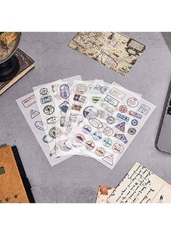 Chinco 60 Sheets (1000 Stickers) Passport Stickers Travel Stickers Passport Postage Stamps Stickers Decorative Vintage Luggage Country Stickers Pack For Laptops Cars Suitcases Scrapbook  - Image 3