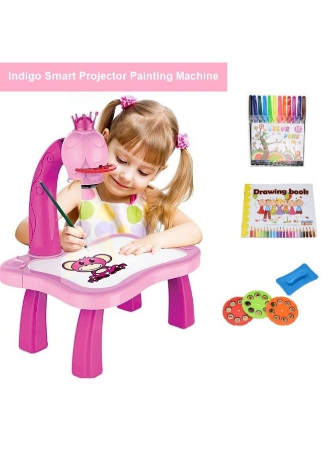 TOY GARDEN Drawing Projector for Kids - Smart Projection Painting Set with Lights & Music | Educational Learning Toy | Pink  - Image 4