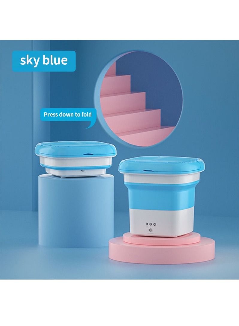 Portable Washing Machine Mini Washer Foldable Small Washer for Underwear Socks Baby Clothes Towels Delicate Items - Image 4