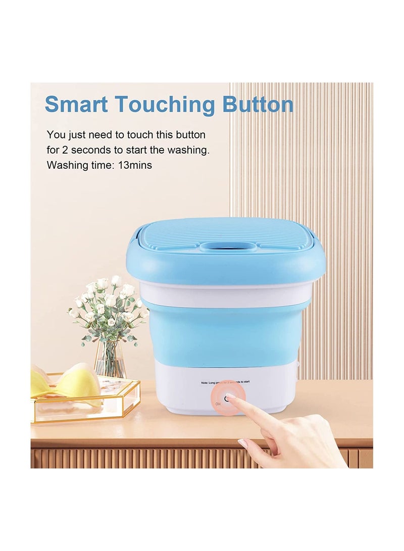 Portable Washing Machine Mini Washer Foldable Small Washer for Underwear Socks Baby Clothes Towels Delicate Items - Image 3