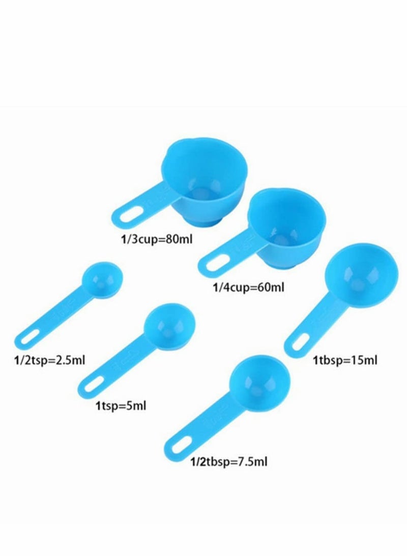 Excefore Stackable Spoons Set, 7 Pcs Stackable Spoons with 500ml Measuring Cups - Image 2