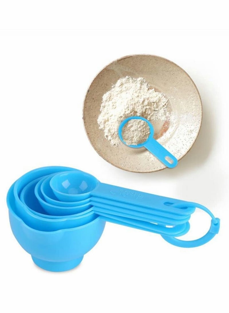 Excefore Stackable Spoons Set, 7 Pcs Stackable Spoons with 500ml Measuring Cups - Image 4