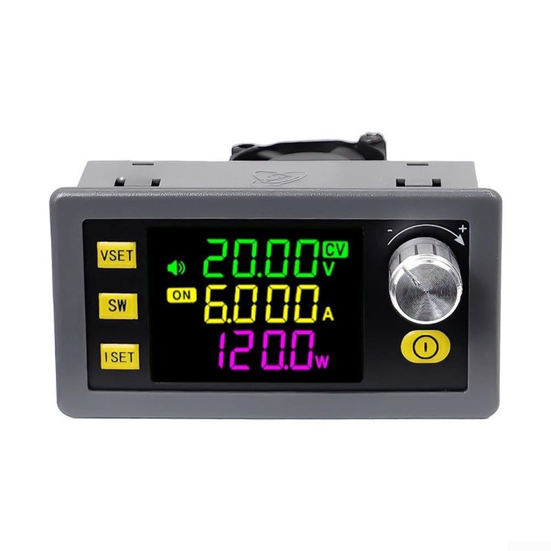 120W محول CNC DC DC قابل للتعديل خطوة لأعلى ولأسفل 0-36V 0-6A شاشة LCD شحن بالطاقة الشمسية MPPT - Image 4