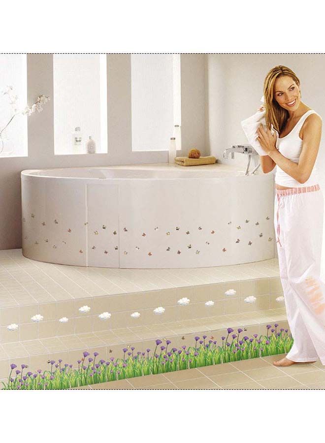 NIBEMINENT Butterfly Flowers And Grass Printed Wallpaper Multicolour 50x70cm - Image 2