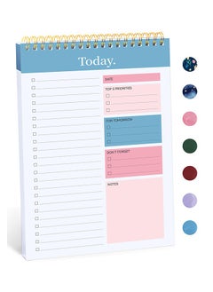 To Do List Notebook for Work with 52 Sheets, Undated Daily Planner Perfect for Daily Tasks and Goal Setting, To Do List Notepad Suitable for Office, Home and School
