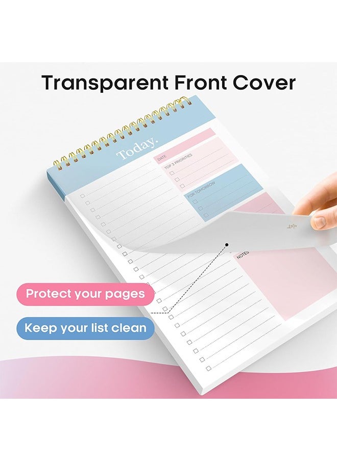 Generic - To Do List Notebook for Work with 52 Sheets, Undated Daily Planner Perfect for Daily Tasks and Goal Setting, To Do List Notepad Suitable for Office, Home and School - Image 1