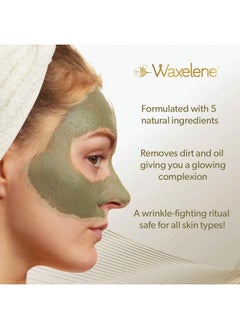 Waxelene Clarifying Mud Mask Dry Blend Wrinkle Fighting Ritual Cleans Pores Hydrates Nourishes Skin Vitamin C Papaw Bentonite French Green Clay  - Image 4