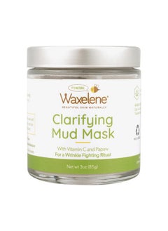 Waxelene Clarifying Mud Mask Dry Blend Wrinkle Fighting Ritual Cleans Pores Hydrates Nourishes Skin Vitamin C Papaw Bentonite French Green Clay  - Image 1