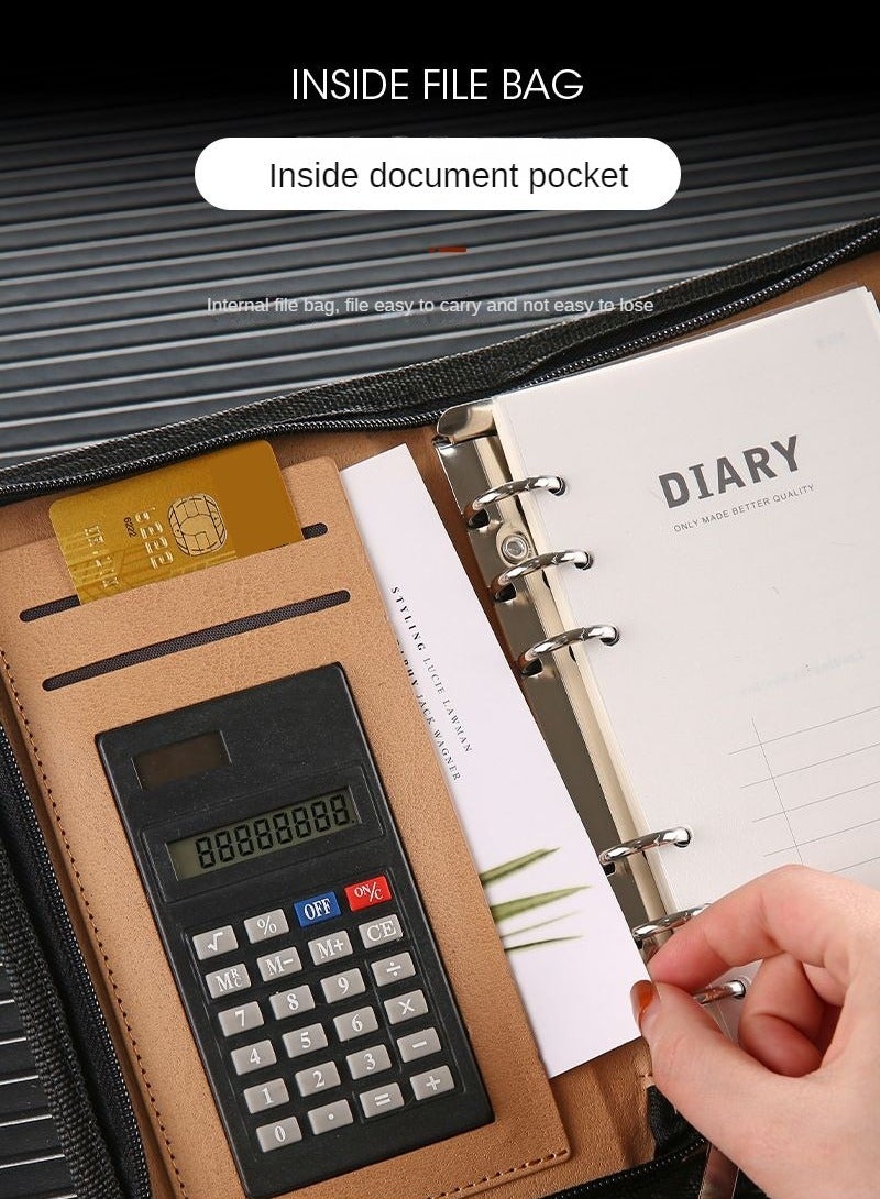 Generic Handheld ledger calculator, business calculator with zipper pocket  - Image 2