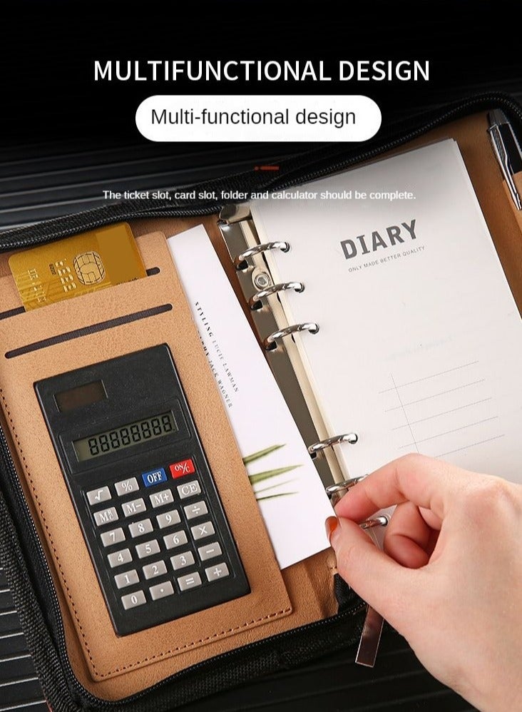 Generic Handheld ledger calculator, business calculator with zipper pocket  - Image 3