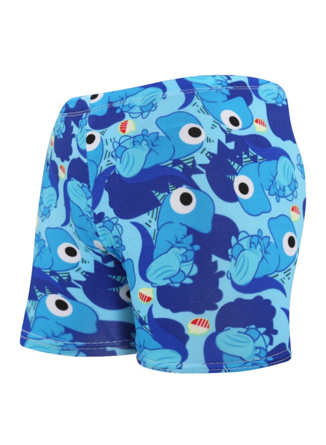 Loquat Children's Swimming Trunks Boys' Boxer Comfortable Breathable Cute Cartoon 4-10 Years Old Baby Shorts Hot Spring Swimming Trunks-Color:Children's Swimming Trunks 【mixed Color Hair】】- - Image 3