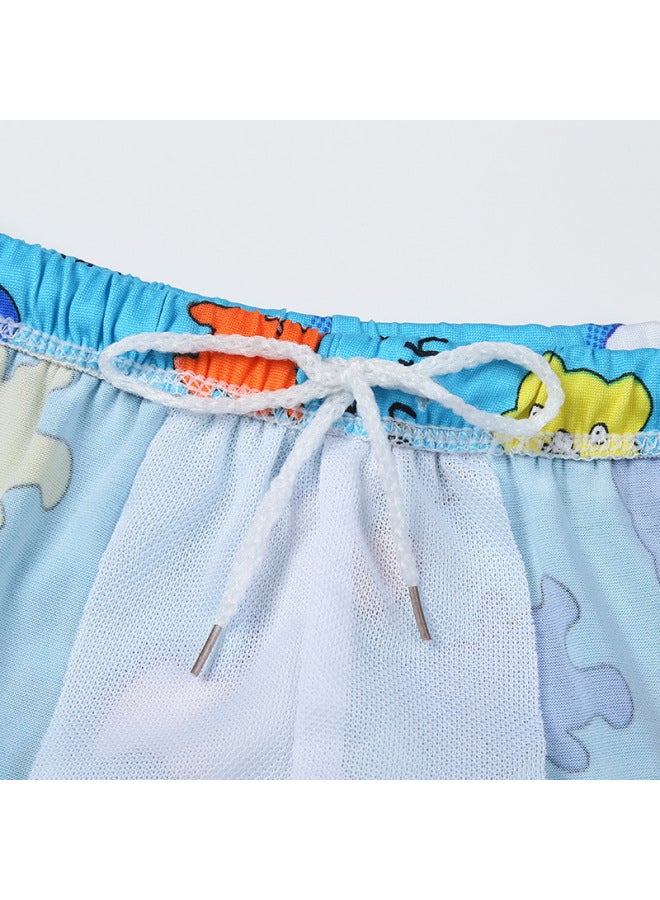 Loquat Children's Swimming Trunks Boys' Boxer Comfortable Breathable Cute Cartoon 4-10 Years Old Baby Shorts Hot Spring Swimming Trunks-Color:Children's Swimming Trunks 【mixed Color Hair】】- - Image 4