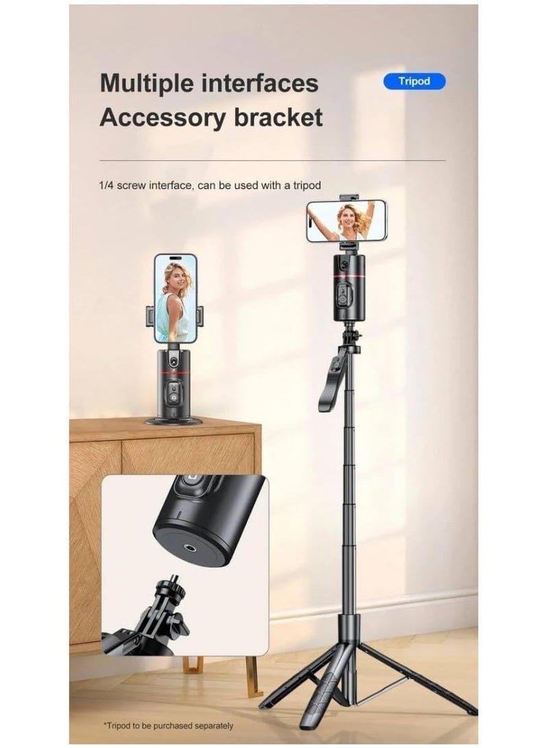 JAJEEK 360° Auto Face Tracking Gimbal Stabilizer for Smartphones/Smart AI Motion Sensor, No App Required, Remote Shutter,Perfect for Selfies, Vlogs, Live Streaming, Video Recording, Gesture Control Tripo - Image 5