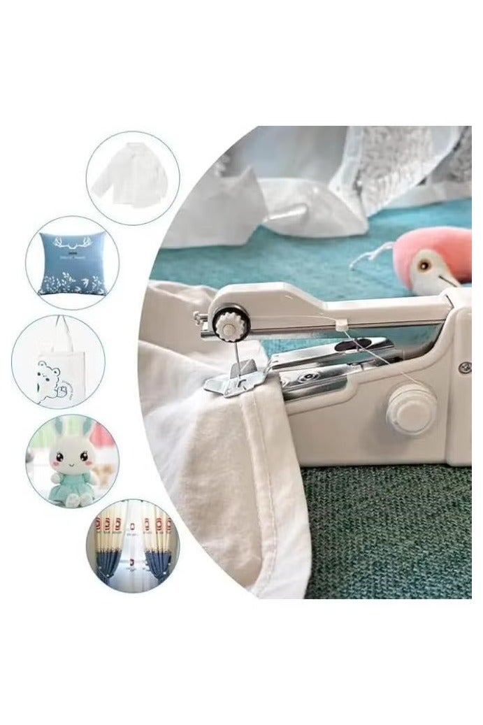 NYVIO Mini Hand Sewing Machine Portable Handheld Stitching Tool for Home & Travel | Handy Electric Stapler Style Sewing Machine for Quick Repairs - Image 2