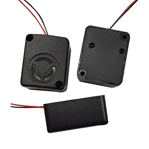 Wishiot 12V DC Black Mini Piezo Alarm Siren 110dB Insurance Safes Anti-Theft Alarm High-Decibel Buzzer for Car（Pack of 5） - Image 2