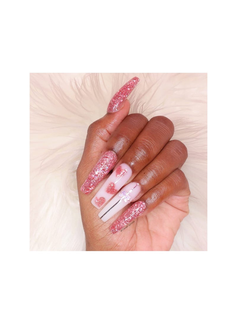 SYOSI مجموعة جل الأظافر البولي اللامع، جل الأظافر البولي الأزرق اللامع، جل تمديد الأظافر اللامع الفائق اللمعان، مجموعة جل تمديد الأظافر، 6 ألوان لتعزيز التمديد، سهلة للمبتدئين، غير ضارة ورائحتها منخفضة (6 قطع، 15 مل) - Image 5