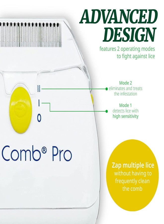 LiceGuard RobiComb Pro Electronic Head Lice Comb | Lice & Eggs Hair Zapping Tool blue - Image 3