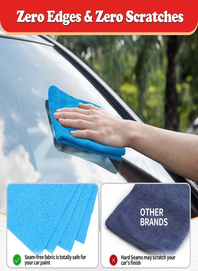 FIXSMITH Shop Towels, Microfiber Cleaning Cloth Bulk, 200 Pack Microfiber Towels for Cars, All-Purpose Absorbent Cleaning Rags, Dust Cloth for Automotive, Mechanic, Garage, Bar, 11.5 x 11.5 inch - Image 4