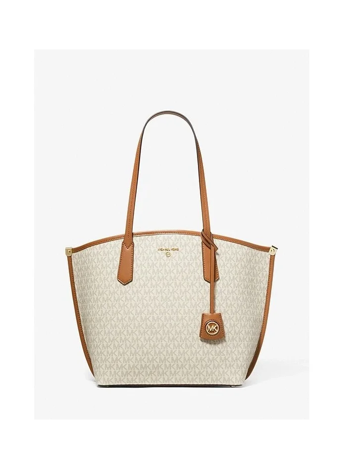 Quinn Large Logo Jacquard Tote Bag with Pouch