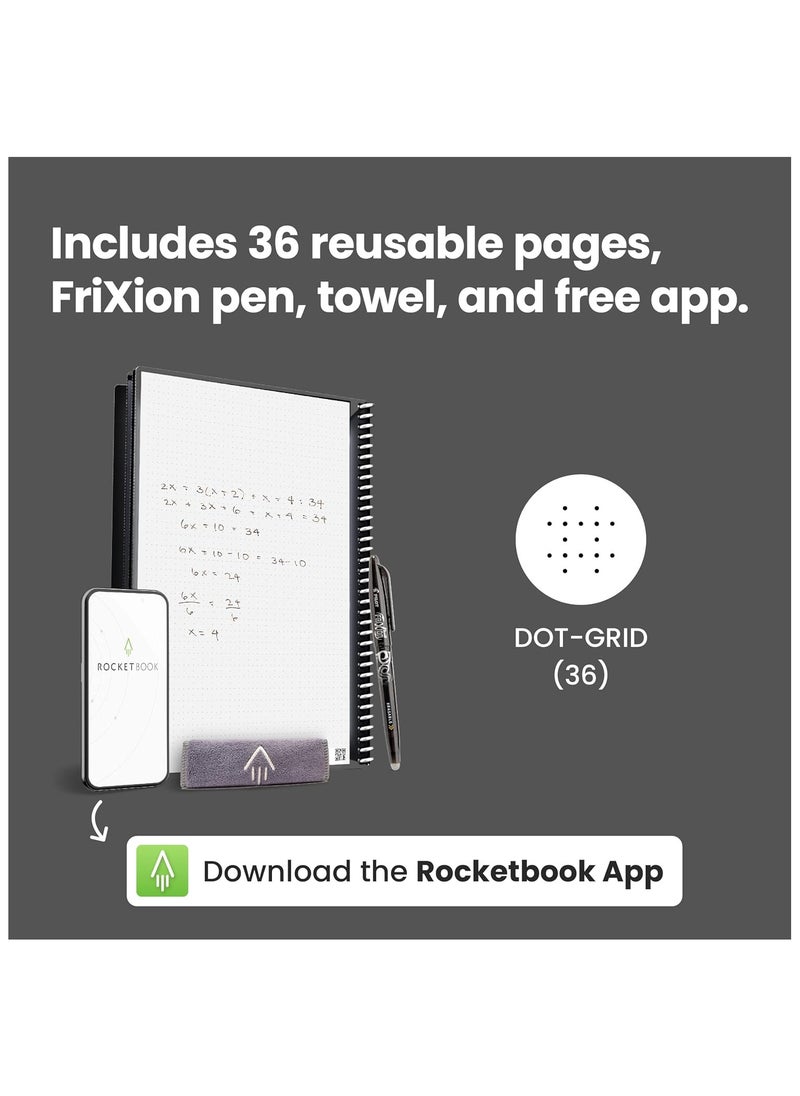 Rocketbook - Core Reusable Smart Notebook | Innovative, Eco-Friendly, Digitally Connected Notebook - Image 1