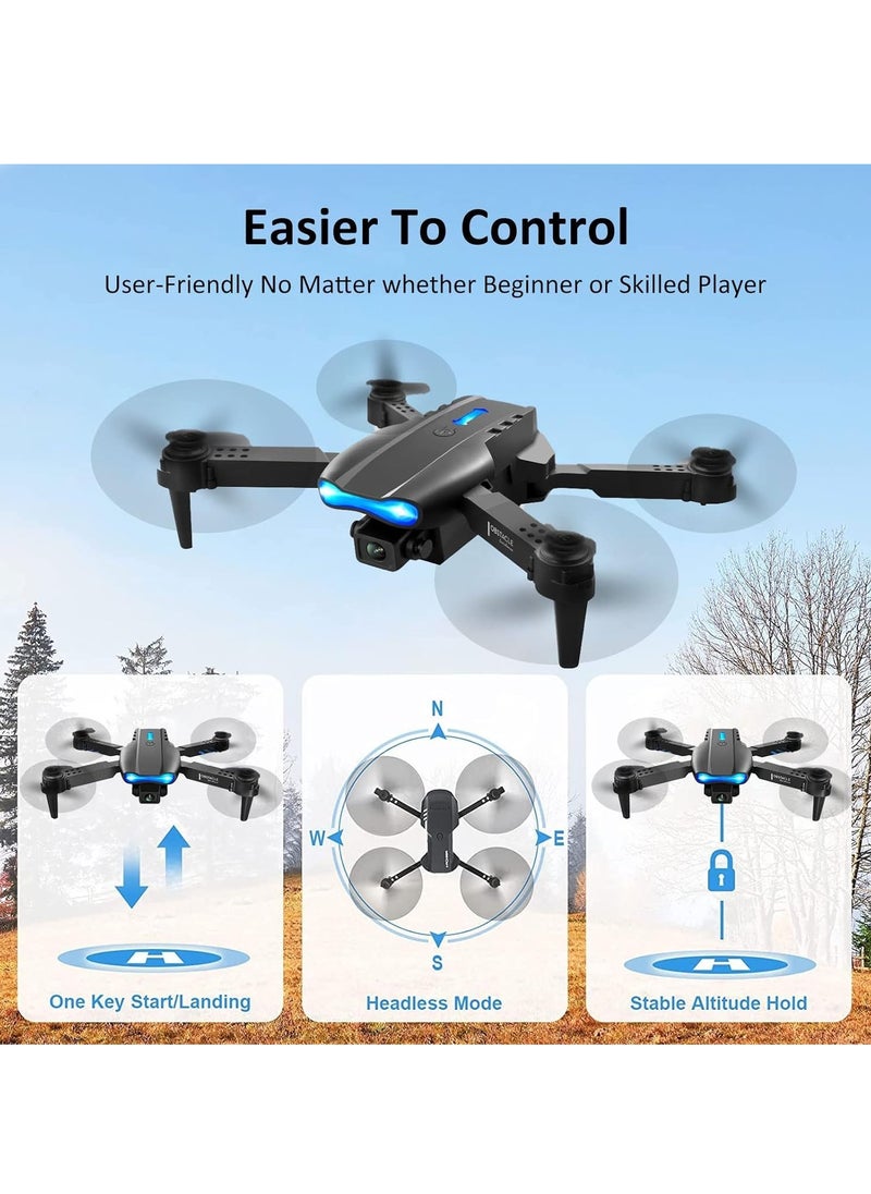BORTONY E99 Foldable Drone with 8K Dual Camera WiFi FPV Altitude Hold Gesture Photo One-Key Return 360° Flip App Control – Beginner Friendly Quadcopter for Kids & Adults  - Image 5