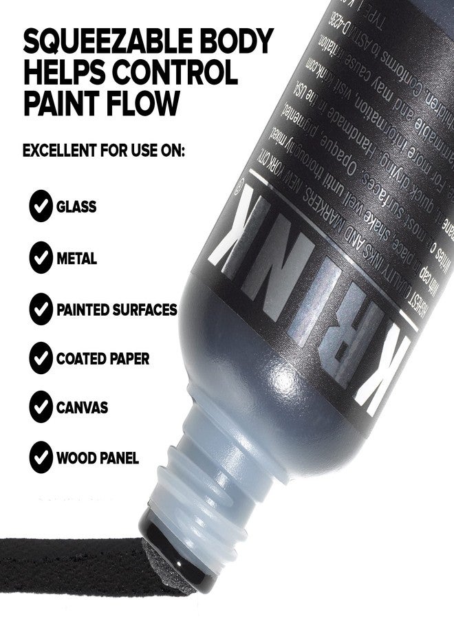 Krink K-60 Black Paint Marker - Vibrant and Opaque Fine Art Graffiti Markers for Canvas Metal Glass Paper and More - Alcohol-Based Permanent Graffiti Mop Paint Marker for Lasting Tags - Image 4