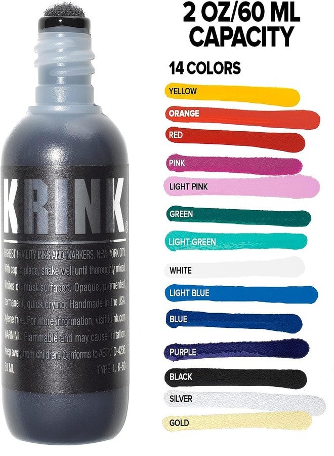 Krink K-60 Black Paint Marker - Vibrant and Opaque Fine Art Graffiti Markers for Canvas Metal Glass Paper and More - Alcohol-Based Permanent Graffiti Mop Paint Marker for Lasting Tags - Image 3