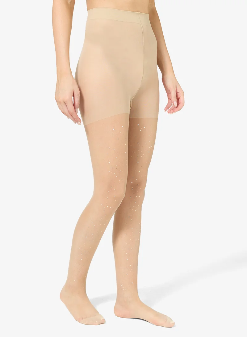 جينجر جوارب شفافة لامعة