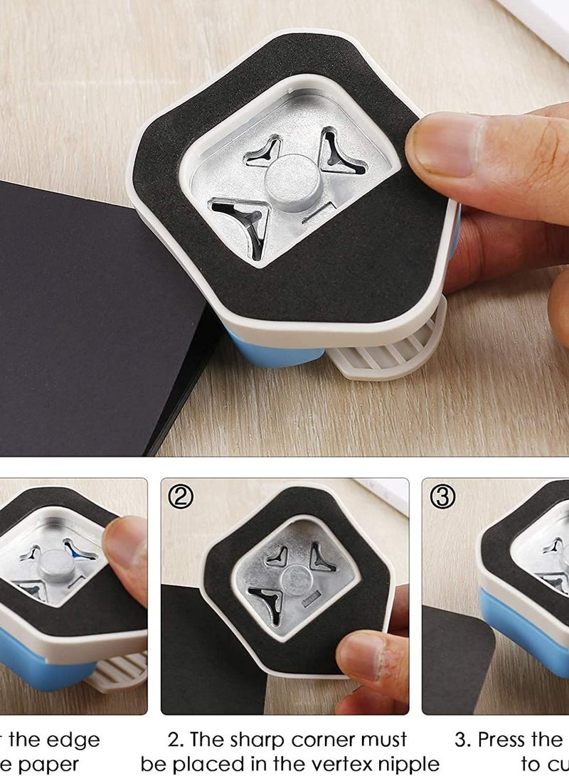 SYOSI 3 In 1 Angle Punch Paper Corner Elbow 4 Mm 7 10 3-Way Cutter Suitable For Art Lamination Diy Projects Photo Cutting Card Making - Image 2