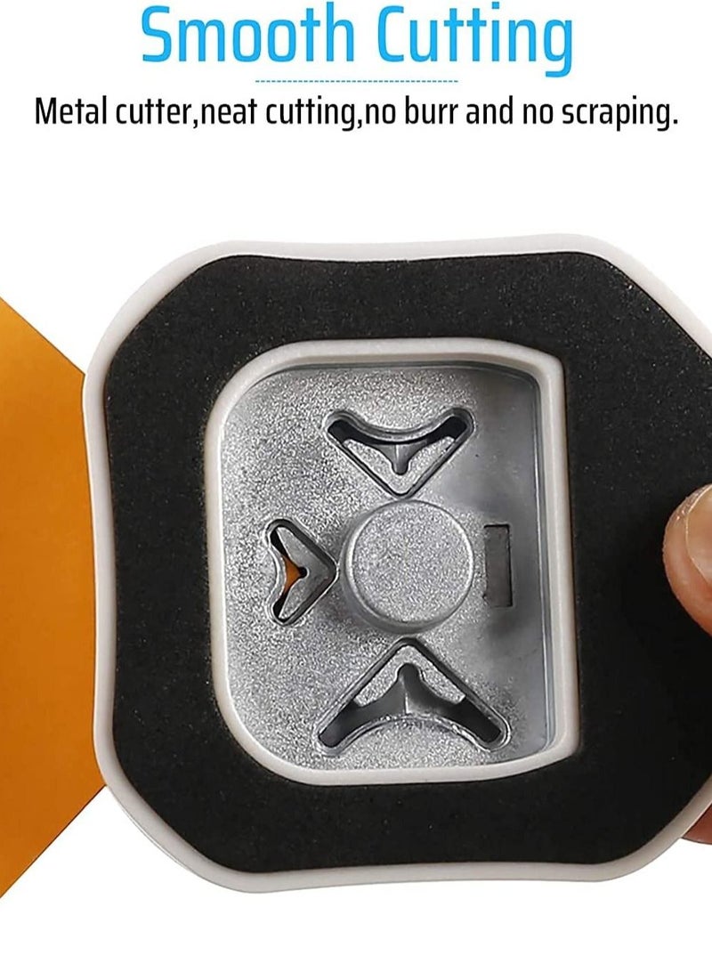 SYOSI 3 In 1 Angle Punch Paper Corner Elbow 4 Mm 7 10 3-Way Cutter Suitable For Art Lamination Diy Projects Photo Cutting Card Making - Image 4