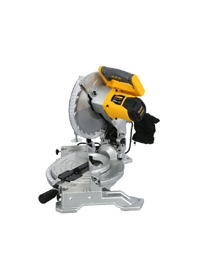 TRAITOOLS 1800W Compound Miter Saw Silver and Yellow 255 mm J1G-ZP27-255  - Image 3