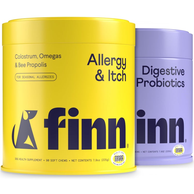 Finn Comfy Pup Bundle Allergy Itch Digestive Probiotics