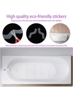 HY 25 Pcs Anti Slip Shower Stickers - S-Shape Clear Non-Slip Safety Bathtub Strips, Adhesive Decals Scraper for Bathroom Tubs Stairs Pools Kitchen Shower - With Scraper  - Image 4
