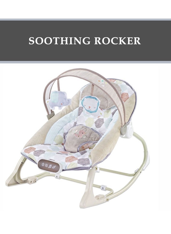 Factory Price - Miller Infant Bouncer With Soothing Music,  Calm Vibrations and Removable Toys Multicolor - C - Image 1