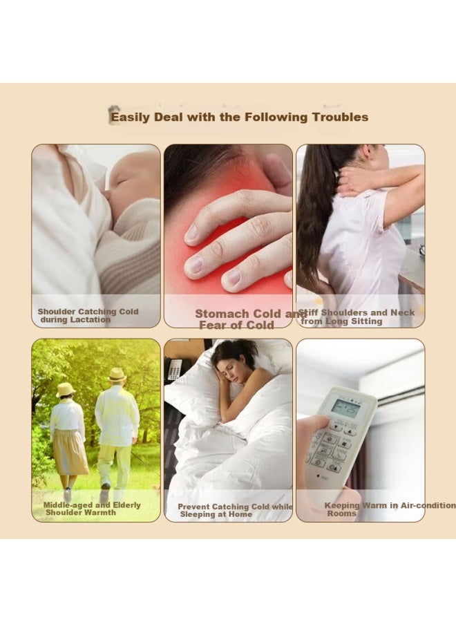 NAILEKESI N Nailekesi N Warm Sleep Shoulder Periarthritis Shawl For Women, Postpartum Maternity Windproof Postpartum Nursing Shoulder Support Sleeve - Image 3