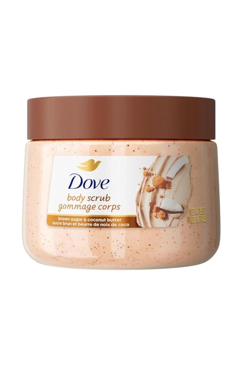 Dove body scrub brown sugar & coconut butter 425g - Image 1
