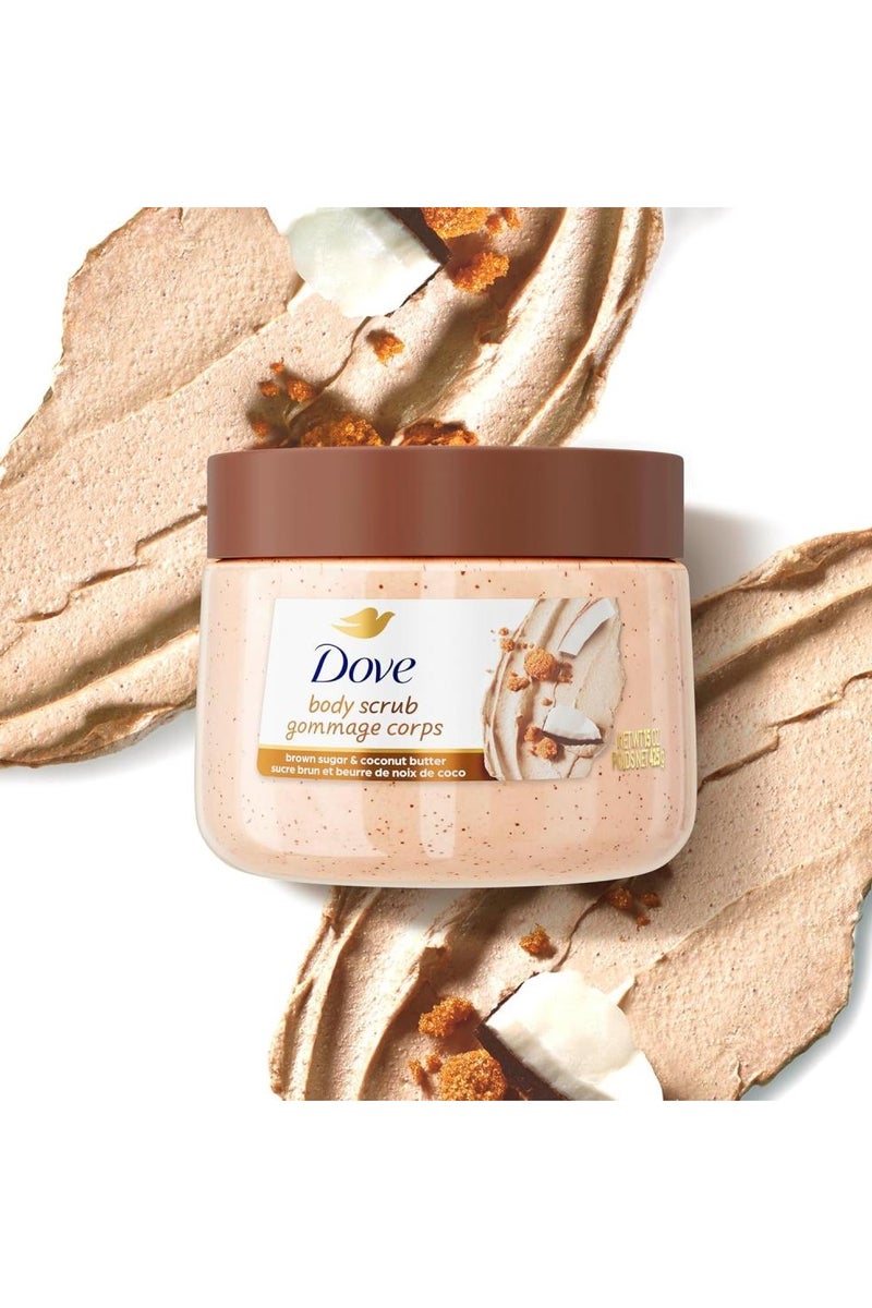 Dove body scrub brown sugar & coconut butter 425g - Image 2