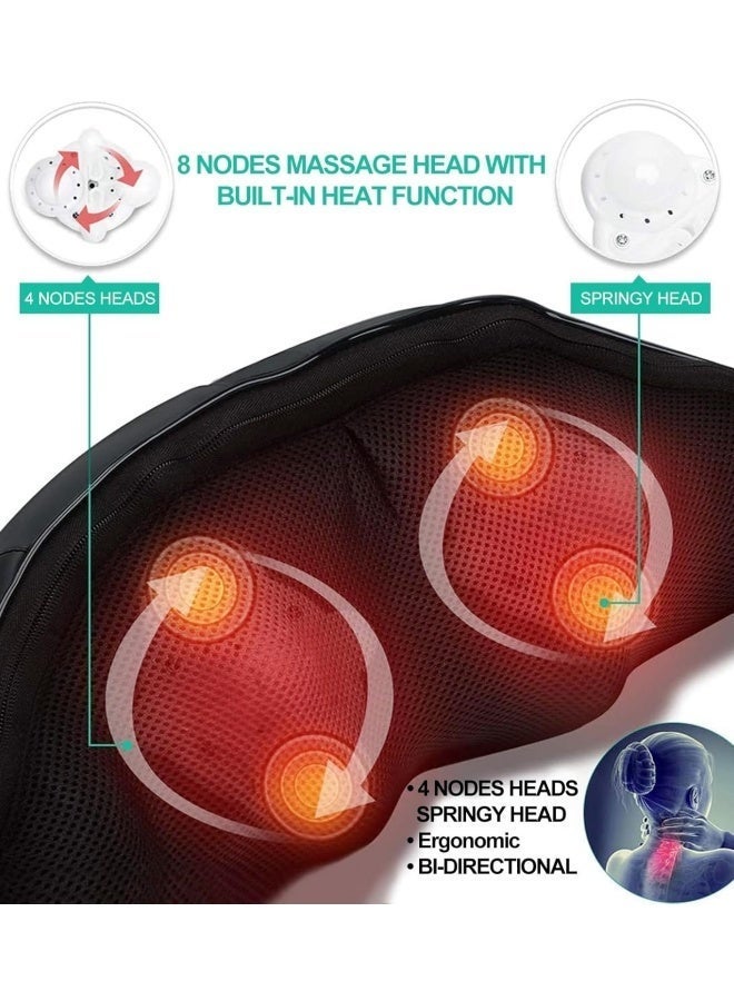 تاختيلا Massager, Portable Electric Neck and Back Massager with Heat, Deep Tissue 3D Kneading Pillow for Muscle Pain Relief, مثالية هدية يوم الأب, Not Cordless - Image 4