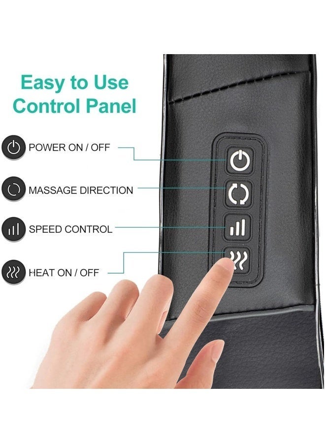 تاختيلا Massager, Portable Electric Neck and Back Massager with Heat, Deep Tissue 3D Kneading Pillow for Muscle Pain Relief, مثالية هدية يوم الأب, Not Cordless - Image 2